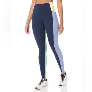 Sweaty Betty Women's Power HIGH Waist Color Block Ultra Sculpt Legging Open Blue